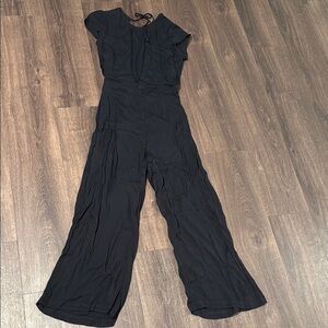 Reformation Black Wide-Leg Jumpsuit Sz 6